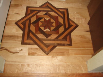 star wood floor inlay racine