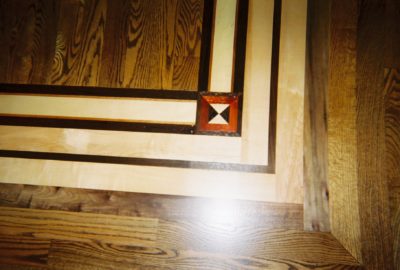 Wood Floor with Custom Border Installation Milwaukee