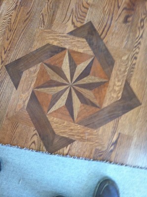 wood floor medallion racine