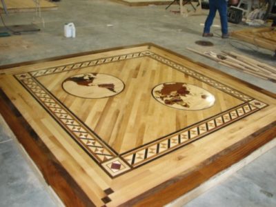 Wood Floor Inlays Medallions