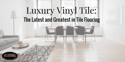 table & chairs on luxury vinly tile