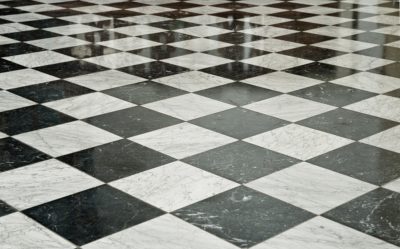 Black and White Marble Floor